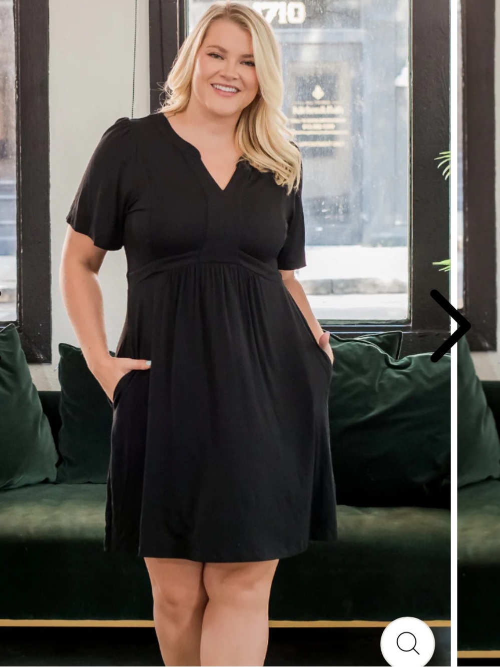 Nursing Queen Women’s Black Short-Sleeve Empire Midi Dress Size Large